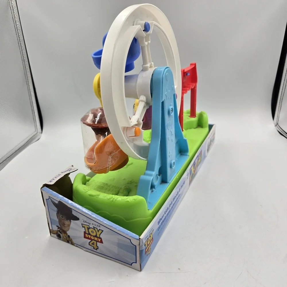 NEW NOS Little People Toy Story 4 Ferris Wheel Fisher Price Music Woody Ducky
